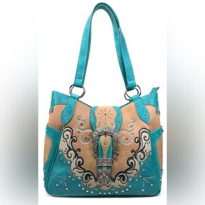 Western Rhinestone
Buckle Purse